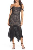 Women's Ever New Pieced Lace Off The Shoulder Dress - Black