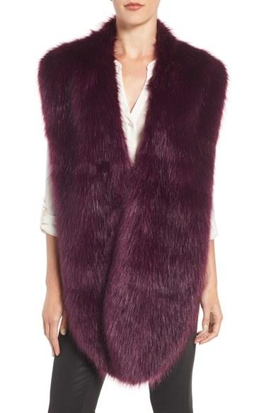 Women's Badgley Mischka Faux Mink Stole