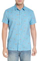 Men's Kahala Surf Bus Trim Fit Print Sport Shirt - Blue