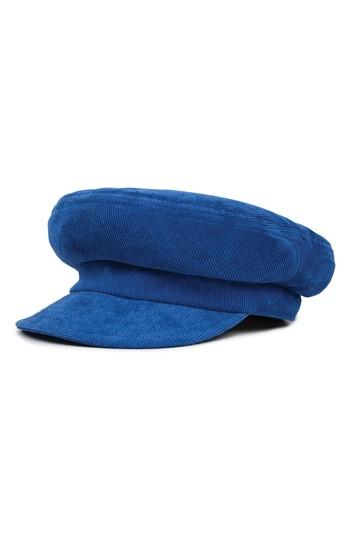 Women's Brixton Fiddler Corduroy Baker Boy Cap - Green