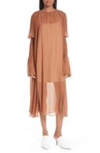 Women's Cienne The Costa Silk Dress - Brown