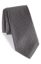 Men's Nordstrom Men's Shop Charlie Dots Silk Tie, Size - Metallic