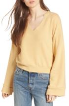 Women's Pst By Project Social T Bell Sleeve Sweater - Yellow