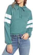Women's Treasure & Bond Varsity Stripe Hoodie, Size - Green