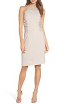 Women's Vince Camuto Glitter Knit Sheath Dress - Beige
