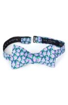 Men's Ted Baker London Monmouth Floral Cotton Bow Tie, Size - Purple