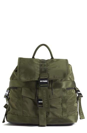 Ivy Park Parachute Strap Backpack - Green