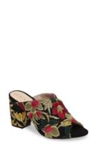 Women's Sole Society Luella Flower Embroidered Mule .5 M - Metallic