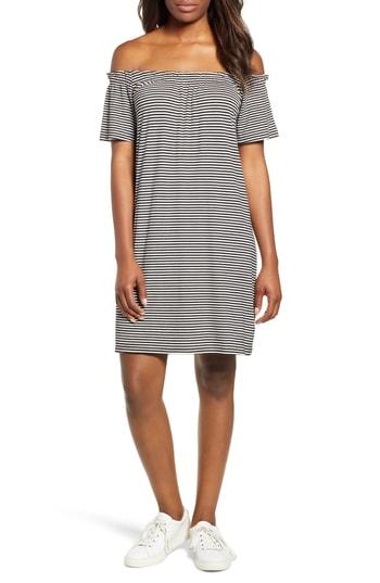 Women's Bobeau Off The Shoulder Knit Dress, Size - Black