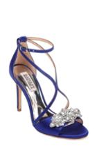 Women's Badgley Mischka Vanessa Crystal Embellished Sandal .5 M - Blue