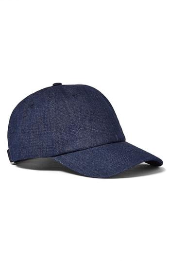 Men's Topman Denim Ball Cap - Blue