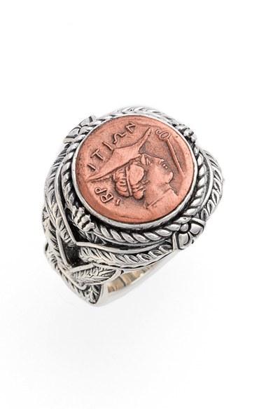 Women's Konstantino 'aeolus - Hermes' Coin Ring