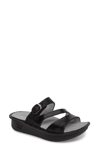 Women's Alegria 'colette' Platform Sandal -6.5us / 36eu - Black