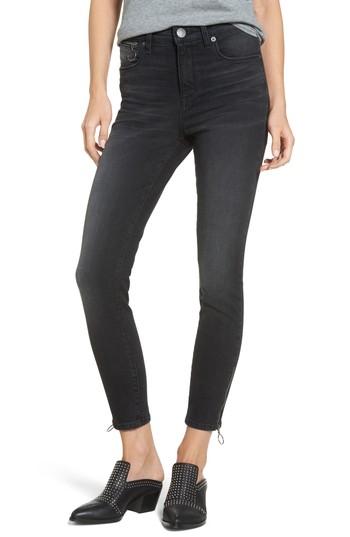 Women's Sts Blue Ashley Zip Detail High Waist Skinny Jeans - Grey