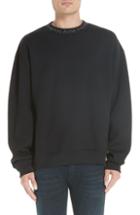 Men's Acne Studios Logo Collar Oversize Sweatshirt