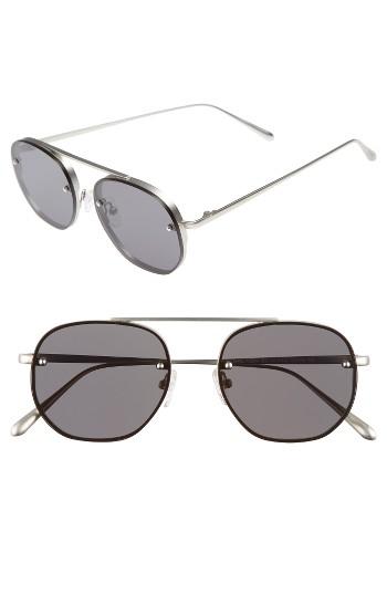 Women's Bonnie Clyde Traction 52mm Aviator Sunglasses - Smoke