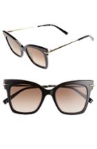 Women's Max Mara Needliv 49mm Gradient Cat Eye Sunglasses - Havana Black