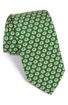 Men's Vineyard Vines Green Bay Packers - Nfl Woven Silk Tie, Size - Green