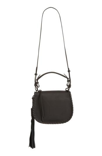 Allsaints Mori Leather Crossbody Bag - Black