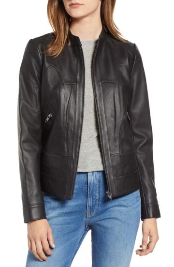 Women's Chelsea28 Leather Jacket - Black