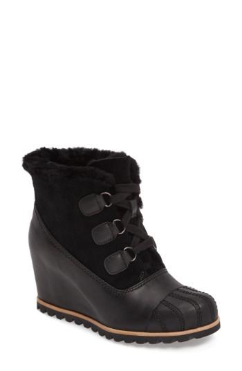 Women's Ugg Alasdair Waterproof Wedge Bootie M - Black