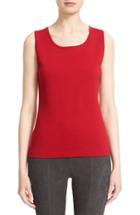 Women's St. John Collection Milano Knit Contour Shell - Red