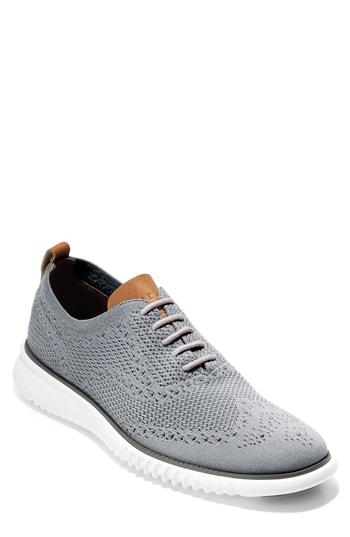 Men's Cole Haan 2.zerogrand Stitchlite Water Resistant Wingtip M - Grey
