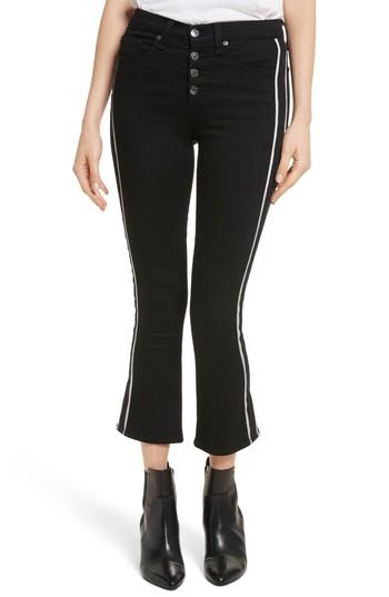 Women's Veronica Beard Carolyn Tux Stripe Baby Boot Jeans