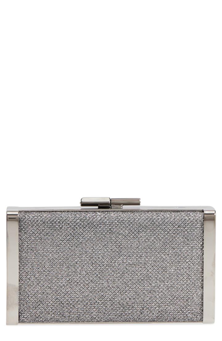Jimmy Choo J Glitter Box Clutch -