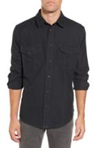Men's Filson Alaskan Guide Fit Twill Shirt, Size Medium - Blue