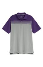 Men's Bobby Jones Xh20 Luna Colorblock Pique Polo, Size - Purple