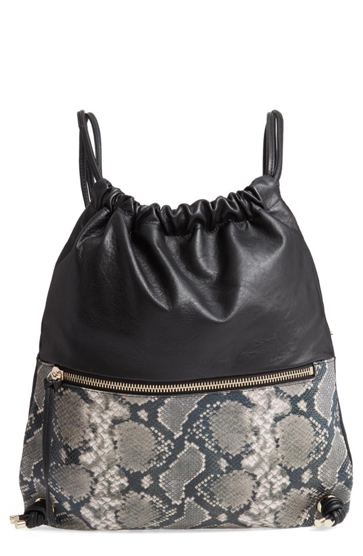 Vince Camuto Kira Leather Backpack - Black
