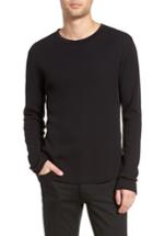 Men's Vince Thermal Knit Long Sleeve T-shirt - Black
