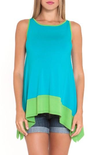 Women's Olian 'margarette' Swing Maternity Top - Green
