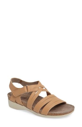 Women's Munro 'kaya' Strappy Sandal .5 W - Brown