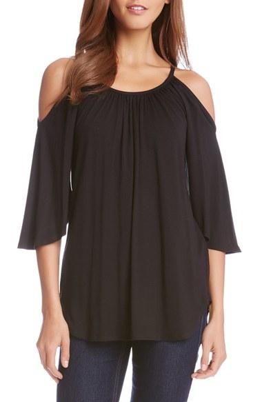 Women's Karen Kane Cold Shoulder Angel Top