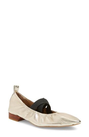 Women's Free People Solitaire Flat Us / 36eu - Metallic