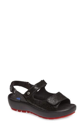 Women's Wolky Rio Sandal -6.5us / 37eu - Black
