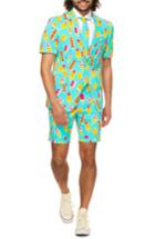 Men's Opposuits Summer Cool Cones Trim Fit Two-piece Short Suit With Tie