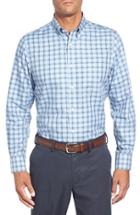 Men's Nordstrom Men's Shop Smartcare(tm) Regular Fit Plaid Sport Shirt - Blue