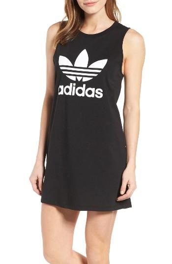 Women's Adidas Trefoil Tank Dress - Black
