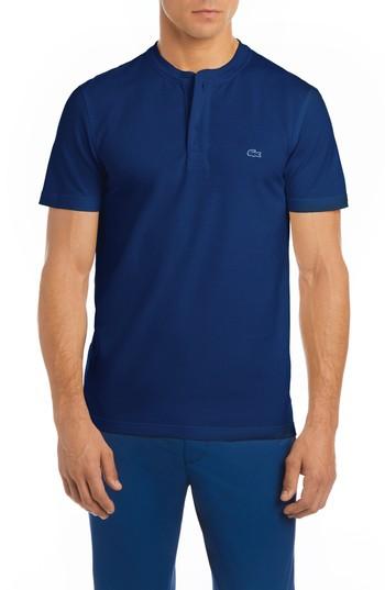 Men's Lacoste Henley T-shirt (4xl) - Blue