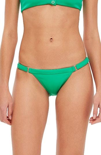 Women's Topshop Tanga Stretch Bikini Bottoms - Green