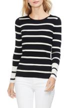 Women's Vince Camuto Ribbed Stripe Sweater, Size - Black
