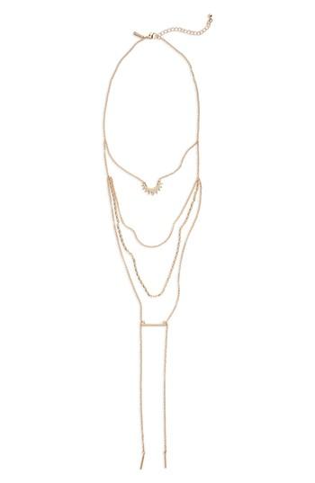 Women's Topshop Spike Bar Multi Row Necklace