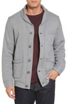 Men's Ugg Faux Shearling Lined Shawl Collar Cardigan - Metallic