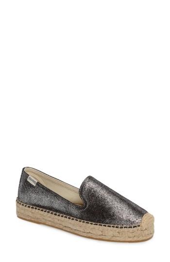 Women's Soludos Metallic Espadrille M - Metallic