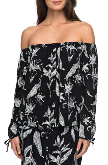 Women's Roxy Print Off The Shoulder Neckline