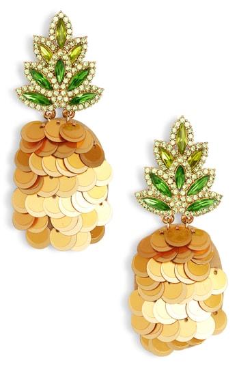 Women's Kate Spade New York By The Pool Pineapple Drop Earrings