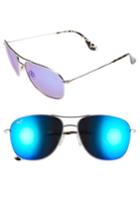 Women's Maui Jim Cliff House 59mm Polarizedplus2 Metal Aviator Sunglasses -